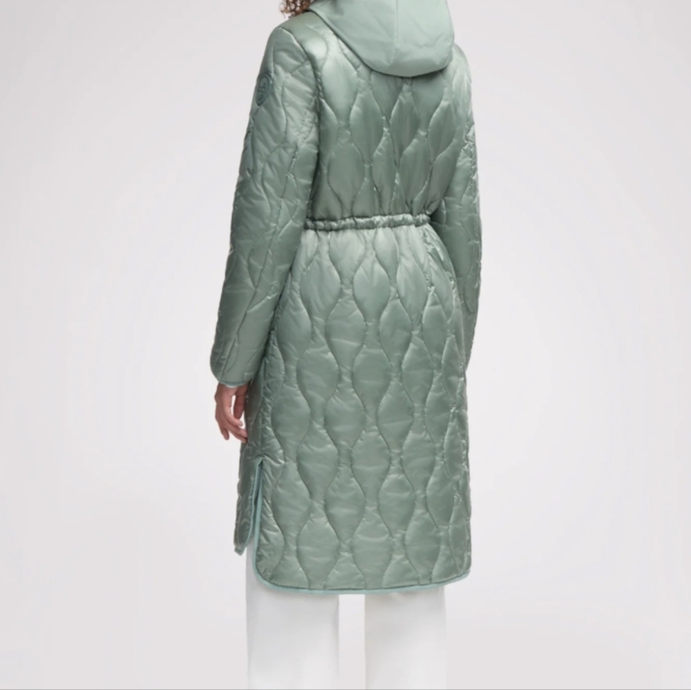 Women's Green PAJAR Quilted Coat - Picture 3 of 7